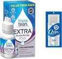 TheraTears Extra Dry Eye Drops 0.5 fl oz 2 Conte con Q-Tips 100% cotone Swabs 500 Conte