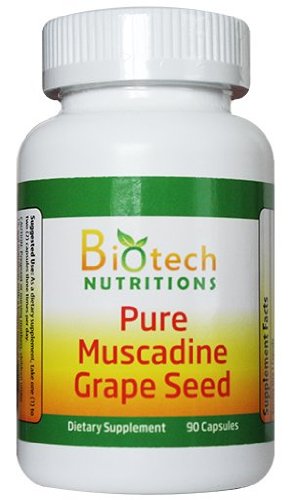 Uva Muscadina Seme 100% Pure Muscadine Uva Seme 90 capsule per bottiglia 650mg per capsula