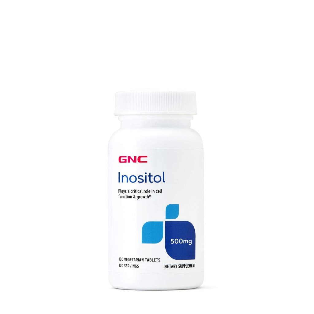 GNC Inositol 500mg supplemento, Supporta la funzione cellulare e la crescita, 100 Serve