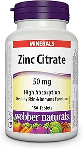 Webber naturali zinco citrato 50 mg, 180 compresse