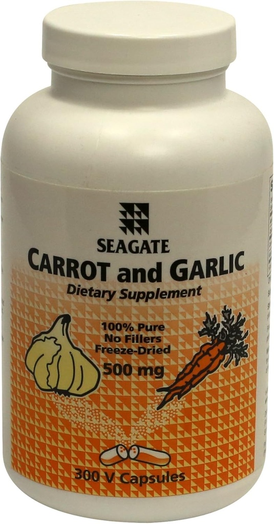 Prodotti Seagate Carrot e Aglio 500mg 300 capsule