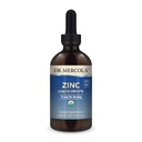 Dr. Mercola Zinc Liquid Drops - Supporta Immune & Organ Health - 15 mg Organic Zinc Liquid Drops - USDA Organic - NSF Certified - Non-GMO, Gluten-Free & Soy-Free - 3.88 fl oz (28 Servings)