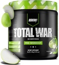 REDCON1 Total War Pre Workout, Green Apple - Fast Acting Caffeinated Preworkout per gli uomini + le donne con Beta Alanine - Contiene Citrulline Malate per la pompa aumentata, flusso sanguigno (30 Serve)