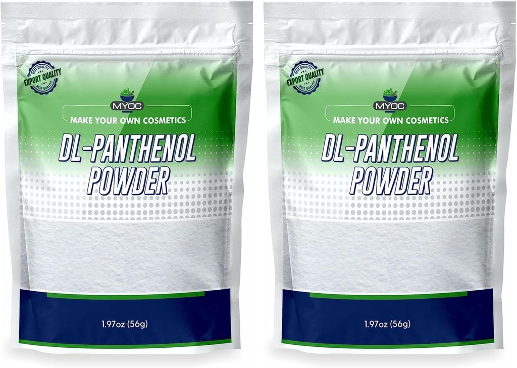 DL-Panthenol Powder- Provitamin B5 Powder Blend - 1,97oz 56gm (Pack of 2)