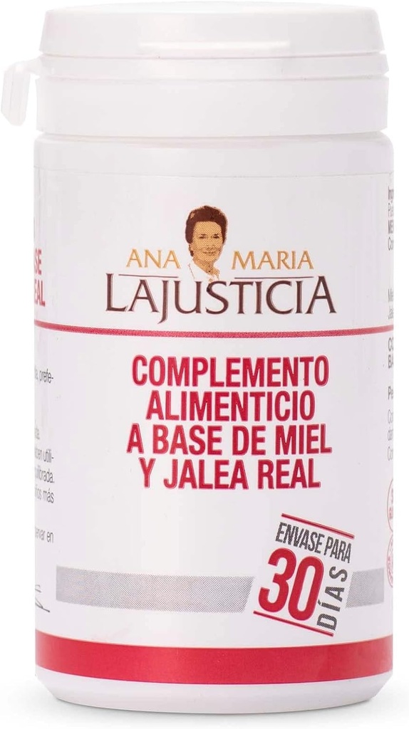 ANA MARIA LAJUSTICIA - Gelatina Reale con Miele - Integratore Alimentare - 135g - Latticini e Glutine Gratuito. Perfetta per la promozione della salute vascolare.