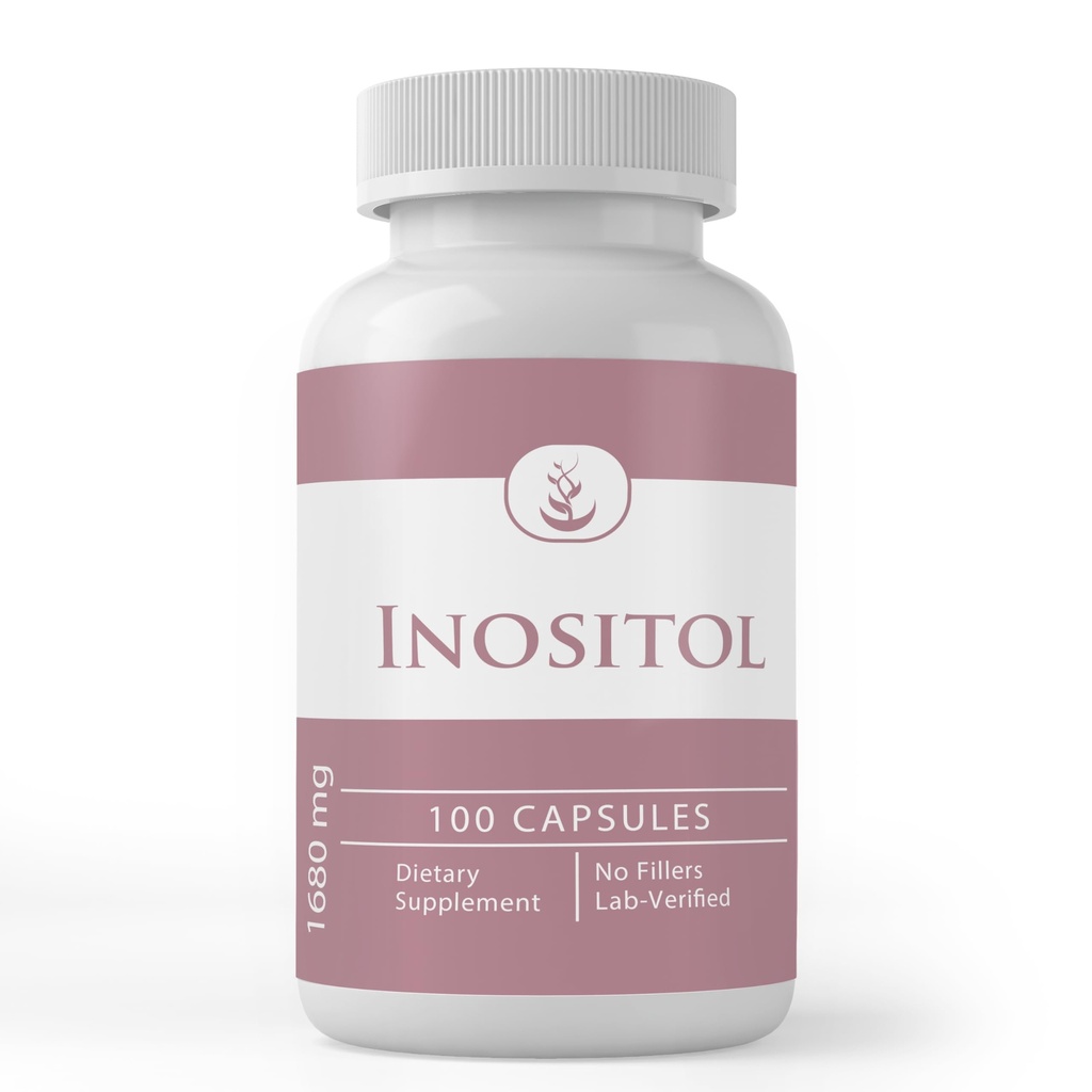 PURE ORIGINAL INGREDIENTI Inositolo, (100 capsule) Sempre puro, Nessun Additivo o Filler