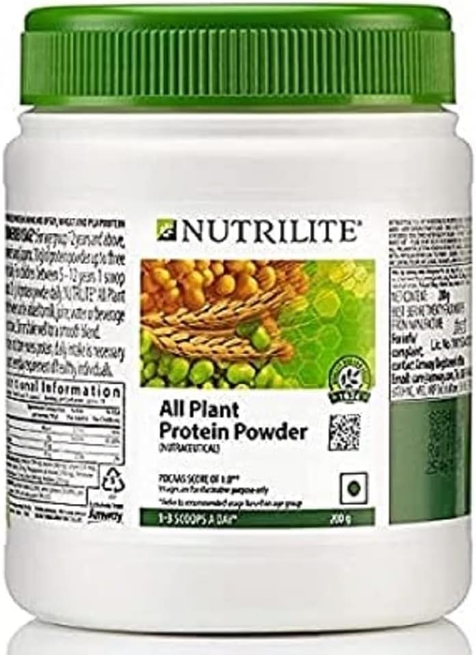 Amway Nutrilite Tutta la polvere proteica vegetale - 200G e la banda di capelli/capo elegante [Assorted] - Combo