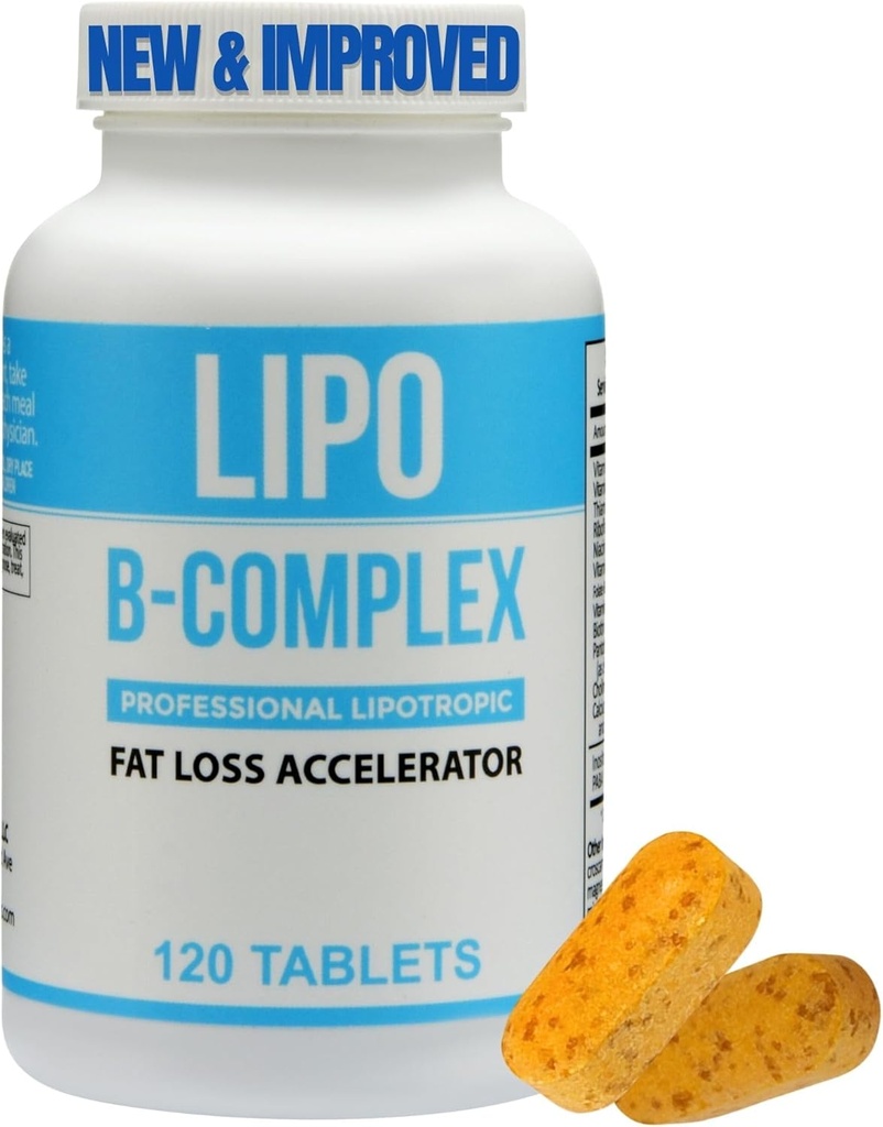 Lipo BC, Lipo B-Complex 120 compresse - Migliorato, Stesso federato Lipo BC Formulation Minus Gli ingredienti di rivestimento Harsh - ingredienti più puliti per risultati ottimali. Farmacie Legere