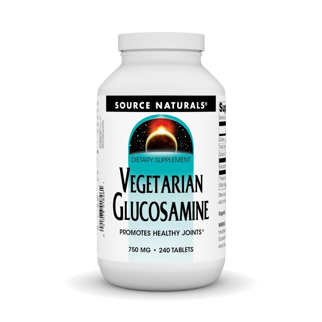 Fonte Naturals Glucosamina Vegetariana, promuove Giunti Sani* 750 mg Tablet - 240 Conte