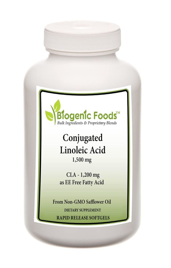 Olio di acido linoleico coniugato - Acido grasso libero 1.200 mg di CLA naturale Source - 1.500 mg - 60 capsule