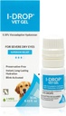 Gel Vet I-DROP: Gocce per cani da compagnia | Lubricate Acute/Seasonal Dry Eyes | Superior Comfort | Rilievo a lunga durata | Applicazione inferiore necessaria, 0.30% Hyaluronan | Bottiglia multi dose | Una bottiglia da 10 ml