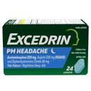Excedrin PM per il sollievo di mal di testa, Acetaminophen 250mg, Aspirina 250mg, Citrato di difenidramina 38mg, Dolore Reliever, Nighttime Sleep-Aid, 24 Count