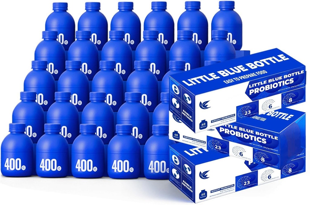 Probiotici 40 miliardi di CFU - 30 bottiglie x 0,7oz - Supplemento di salute digestivo