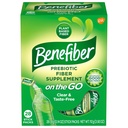 Benefiber On The Go Prebiotic Fiber Supplement Powder for Digestive Health, Daily Fiber, Unflavored - 28 Sticks (3.92 once)