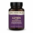 Dr. Mercola Lutein con Zeaxanthin, 30 Serve (30 capsule), 40 mg Lutein Per Serve, Integratore alimentare, Supporta la salute della visione e la funzione cognitiva, Non OGM