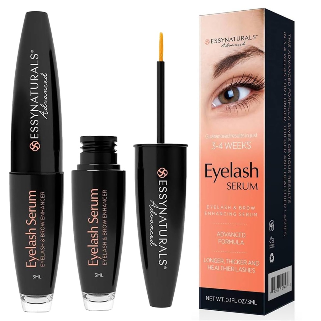 Essynaturals Premium Eyelash siero di crescita per le ciglia più lunghe, più complete, più spesse