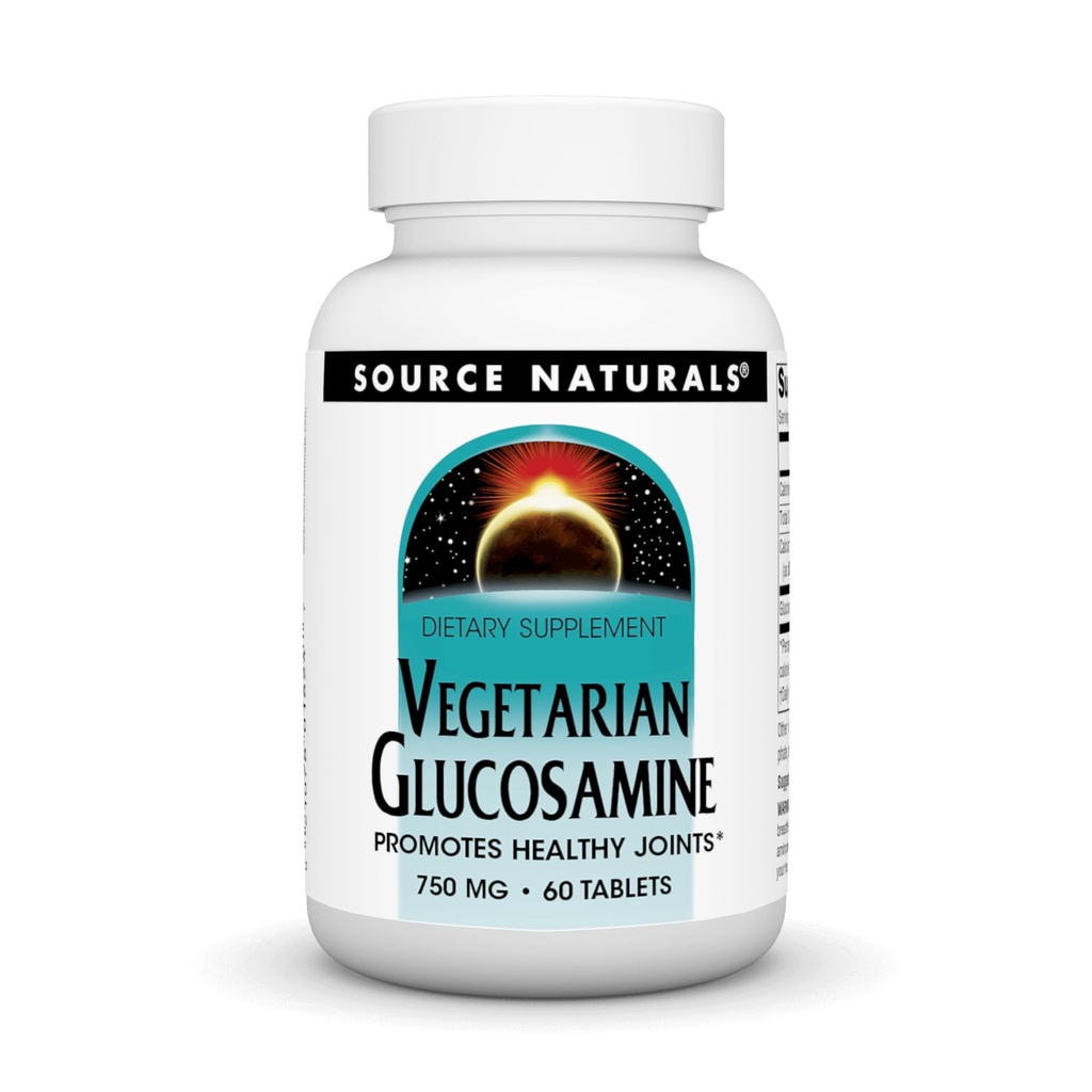 Fonte Naturals Glucosamina Vegetariana, promuove Giunti Sani*, 750 mg - 60 compresse