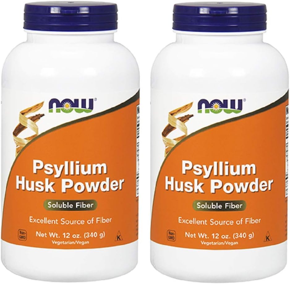 NOW Foods Psyllium Husk Powder, 12 oncia (pacchetto di 2)