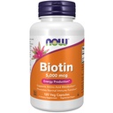 NOW Alimenti Biotina 5000 mcg Capsule, 120 Conte