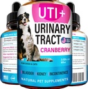 Trattamento Cat & Dog UTI - Medicina UTI e trattamento delle infezioni del tratto urinario per gli animali - Supporto renale - Controllo della vescica per l'incontinenza dei cani - Rimedio del gatto UTI - Supplemento al mirtillo - US Made - 2fl.oz