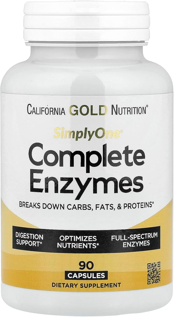 SuperNutrition Semplicemente Uno Spettro Enzima Completo, Supporto Digestione, Imballaggio Vary May, 90 Conte, 10033739001243