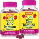 WellYes Zinc per bambini 25mg Gummies - Sistema immunitario e supporto antiossidante - Salute della pelle, Massima resistenza bambini Zinc Supplemento Immune Booster Gummy - GMO-Free, Vegan - 60 Gummies (2)