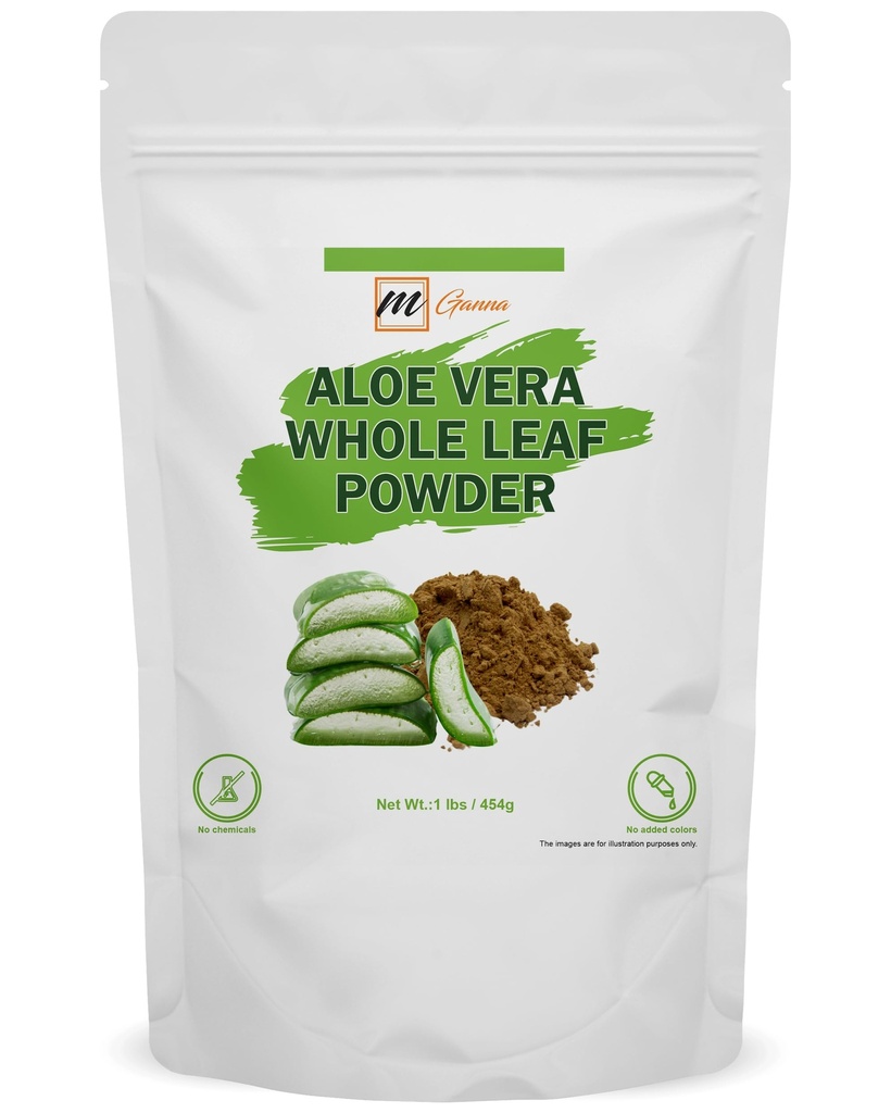 100% naturale Aloe Vera Leaf Polvere Pure Aloe Barbadensis 1 LBS /454 Grammi