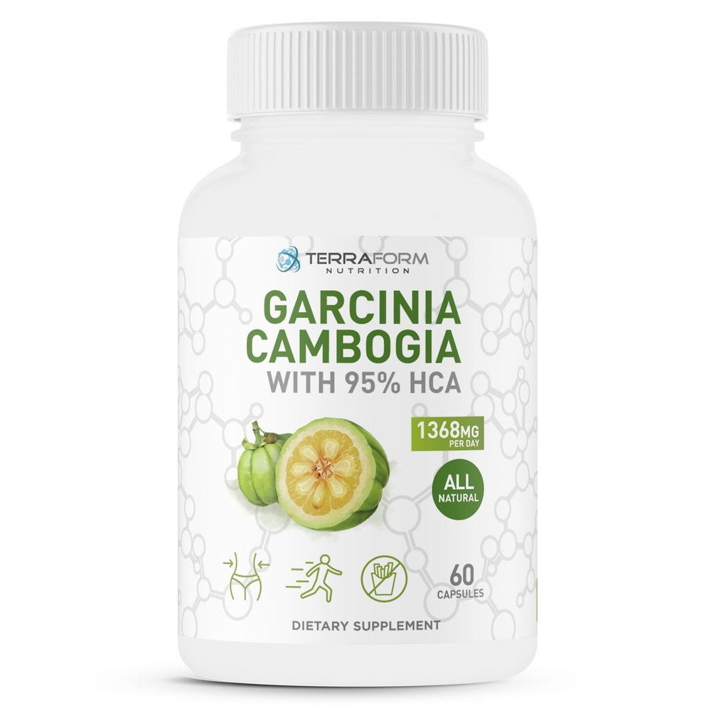 100% puro Garcinia Cambogia Extract – 95% naturale HCA 1368mg per porzione – Fast Weight Loss Support, All-Natural Appetite Suppressant – per gli uomini e le donne - 30 Serve
