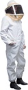 Mann Lake Deluxe Bee Suit, Ingranaggio per l'apicoltura con velo quadrato con cerniera, Miscela di cotone/poliestere durevole 50/50, Suit di protezione dell'api, Suit di pulizia professionale per adulti, Large