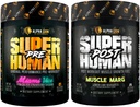ALPHA LION Superhuman Pre Workout Powder & Post Workout Recovery Bundle, Sustain Energy & Focus + Lean Muscle Growth, Strength & Volume (Miami Vice & Muscle Marg)