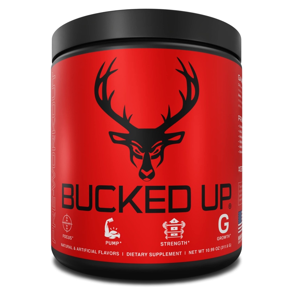 Bucked Up Pre Workout 6 Grams Citrulline, 2 Grammi Beta Alanine e 3 altri ingredienti registrati (Grape)