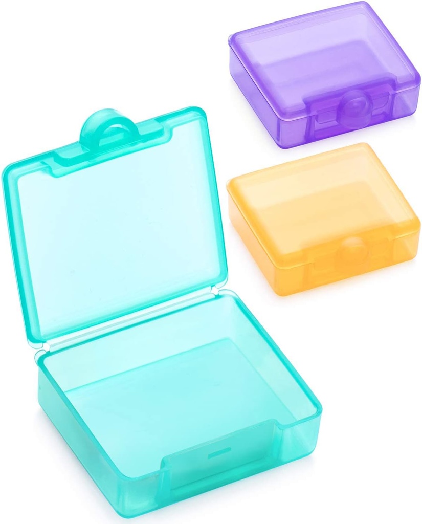 Sukuos Small Pill Box 3 pz, Cute Travel Pill Case Daily Pill Organizer Portable for Pocket Purse for Vitamin Fish Oil Supplements, Facile da pulire