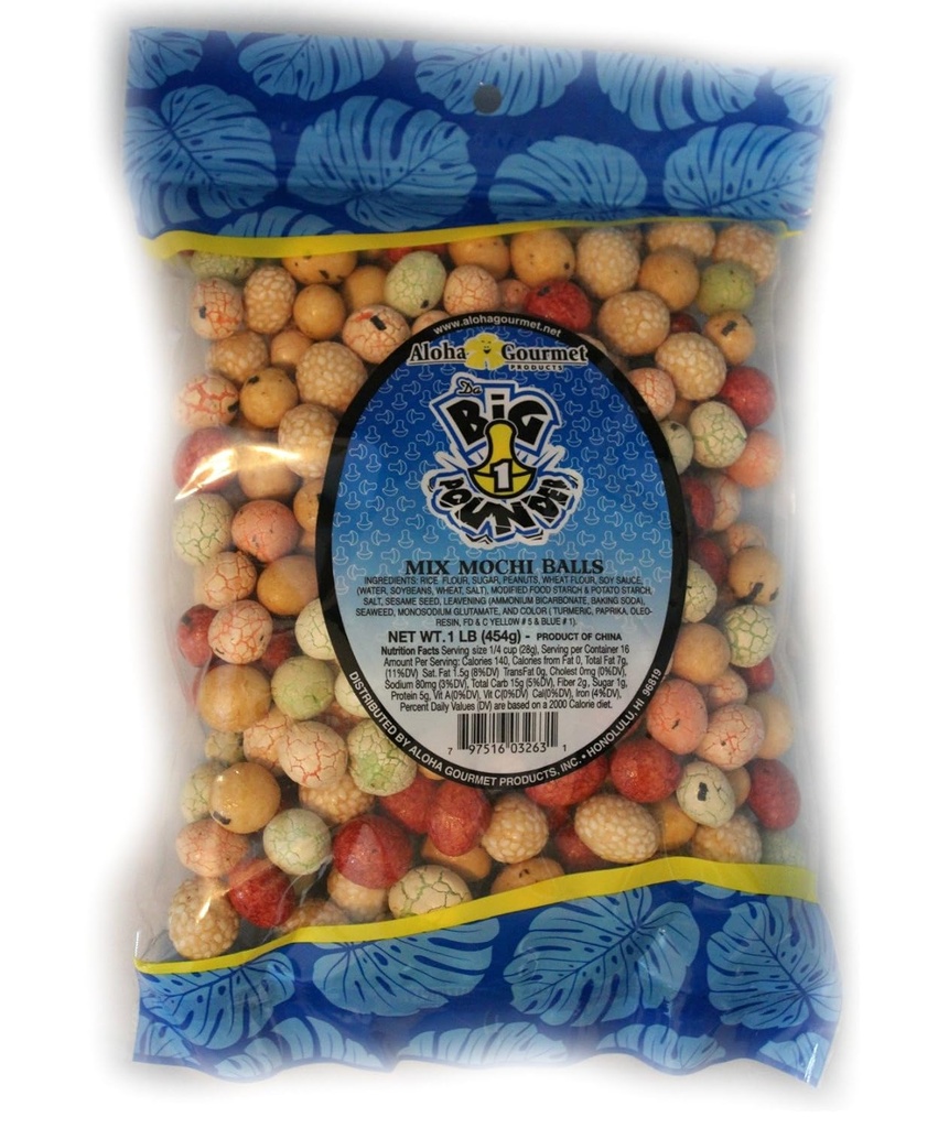 Aloha Gourmet Big Pounder of Mix Mochi Balls 1 bustina Jumbo