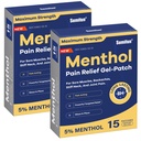 Sumifun 5% Menthol Pain Relief Patches - 30 Conte Pain Patches per Neck,Shoulder, Elbow, Knee & Back Pain Relief - Basso Back Pain Relief Prodotti - Menthol Massima resistenza Pain Relief