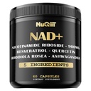 NAD+ Integratore con Nicotinamide Riboside, Resveratrolo, Quercetina, Turco, Rhodiola Rosea - 60 Conte