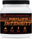 Primed Intensity Pre-Workout Supplemento - Tutto Naturale - Beta-Alanina, Caffeina, Creatina, Citrullina, NO Booster (24 Serve) (Raspberry Lemonade)