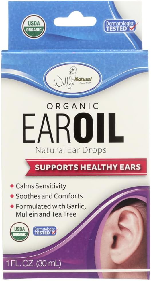 Wally's Natural Products Organic Ear Oil, miscela unica, 1 oncia fluida tagliando Edge International, LLC