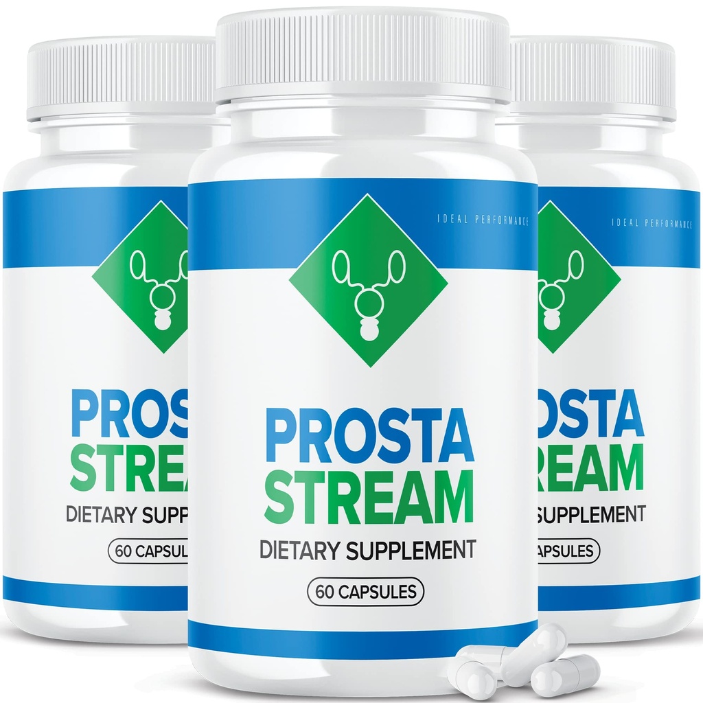 IDEAL PERFORMANCE (3 Pack) Prosta Stream Prostate Supplemento pillole Prostastream (180 capsule)