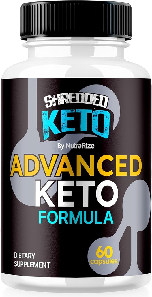 Pillole di Keto, capsule di perdita di peso di Keto Premium, tutto naturale supplemento Keto per sostenere gli obiettivi di fitness e corpo, recensioni ufficiali di ShreddedKeto (60 capsule)