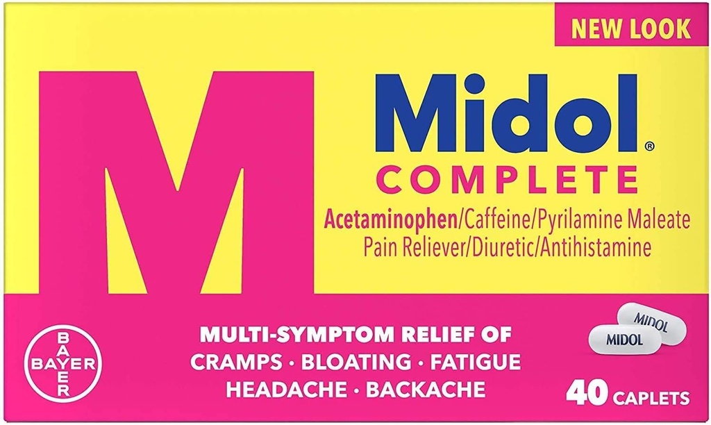 Midol Completo massimo di resistenza dolore Caplets 40 ea (Pack of 4)