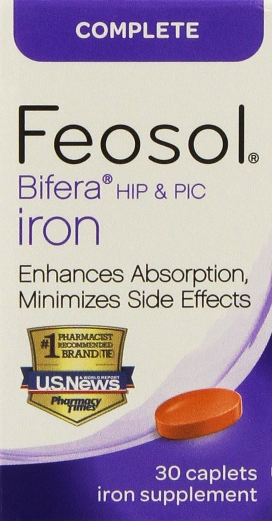 Feosol Completo di Bifera,30 Conte (Pacchetto di 2)
