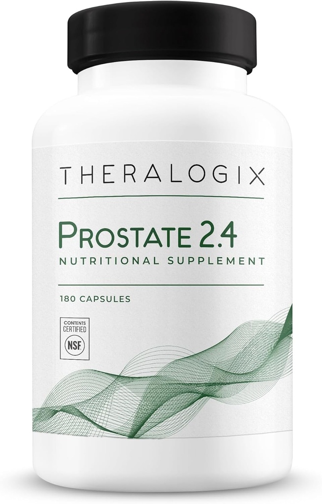 Theralogix Prostate 2.4 Integratore nutrizionale - 90-Day Supply - Salute della prostata per gli uomini - Supporta tessuto sano della prostata - Licopene, Vitamina D3, Selenium & Vitamina E - NSF Certificato - 180 capsule