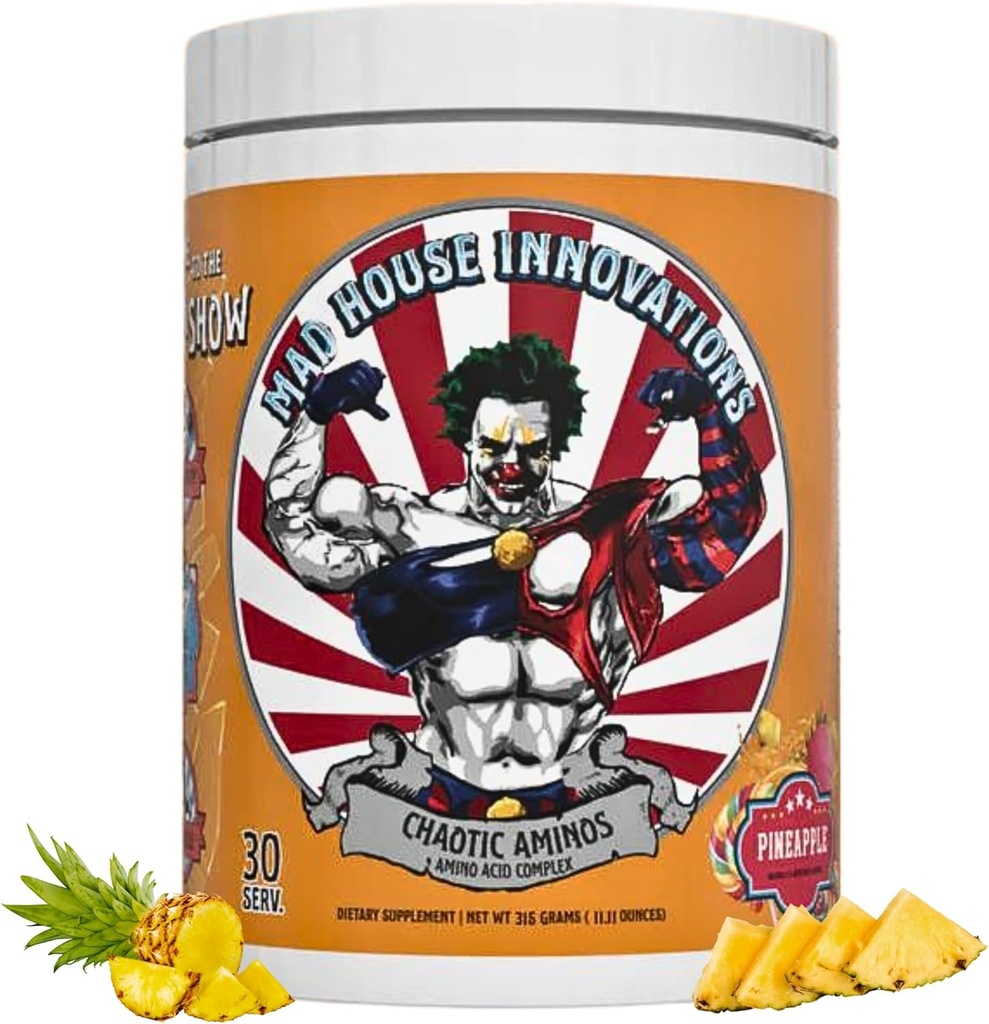 Ananas completa aminoacidi essenziali supplemento dietetico complesso per pompa insane 10.50G di aminoacido, 11.11 Oz Supporta il recupero del muscolo e la produzione di energia 30 Serve