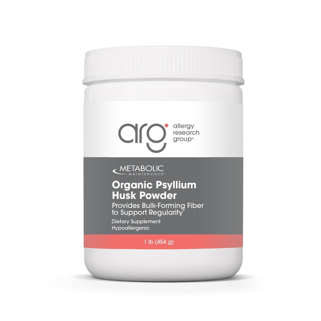 Polvere di Husk di Psyllium Organico di Manutenzione Metabolica - Supplemento di fibra solubile di Psyllium-Husk non aromatizzato, supporto giornaliero per la digestione, salute del fegato, disintossicazione, nessun filler - 1 lb (150 Servings)