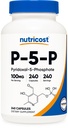 Nutricost P5P Vitamina B6 Supplemento 100mg, 240 capsule (Pyridoxal-5-Phosphate) - Per vegetariani, Non OGM, Gluten Free