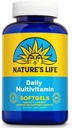 Life Daily Multivitamin per uomini e donne - Multivitamina completa con ferro - Valore giornaliero delle vitamine e dei minerali più essenziali - Energia sana e supporto immunitario - 60 Serv, 120 Softgels