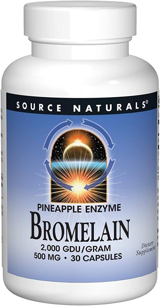 Fonte Naturals - Bromelain 2000 Gdu, 500mg, 30 capsule