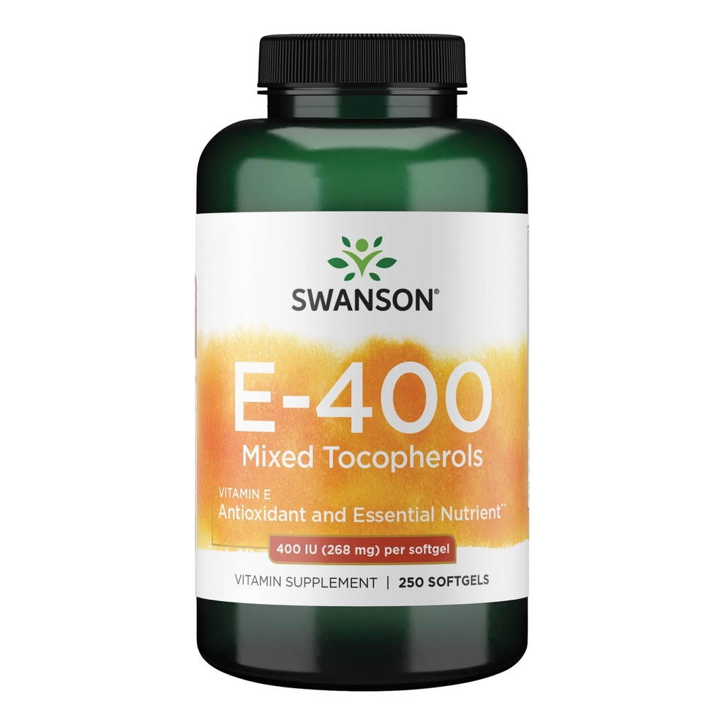 Swanson vitamina E Tocoferoli misti 400 Iu (268 Milligrammi) 250 Sgels