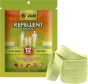 Protezioni della zanzara Bande / Bracciali (12 Pack) Realizzati con ingredienti naturali a base vegetale - Citronella, olio di citronella.