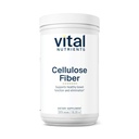 Polvere di fibra di cellulosa vitale | 375g polvere di fibra insolubile | polvere di supplemento di fibra supporta la funzione sana di bowel | Gluten, latticini, soia Free | Non-GMO | 60 capsule